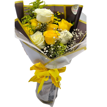 Corazon rosal 9 rosas